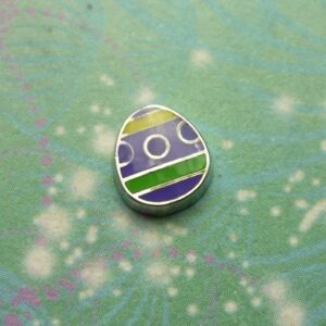Easter Egg - Purple - Charm for Memory Lockets