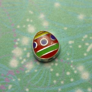 Easter Egg Charm - Red - Charm for Memory Lockets