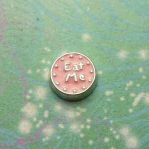 Eat Me - Pink - Charm for Memory Lockets