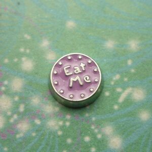 Eat Me - Purple - Charm for Memory Lockets