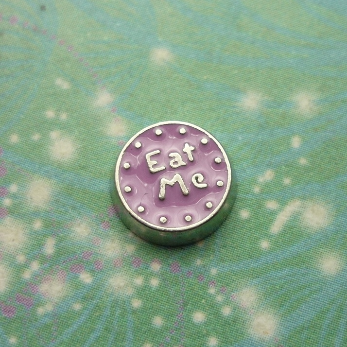 Eat Me - Purple - Charm for Memory Lockets