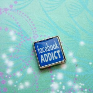 Facebook Addict Charm - Charm for Memory Lockets