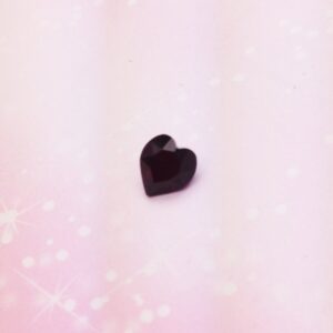 Faceted Crystal Jewel Heary - Garnet - Charm for Memory Lockets