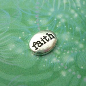 Faith Oval Charm - Charm for Memory Lockets