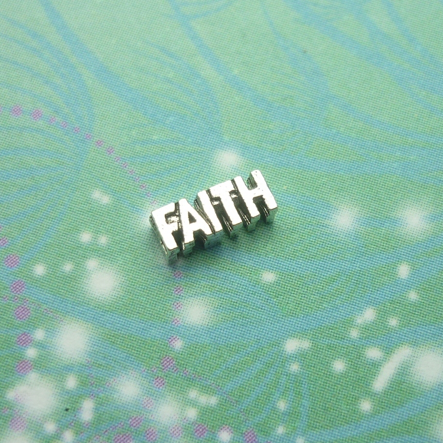 Faith Word Charm - Charm for Memory Lockets