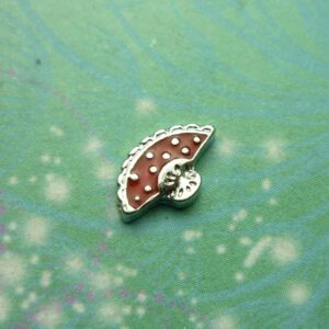 Fan - Red - Charm for Memory Lockets