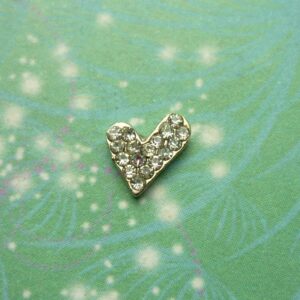 Fancy CZ Heart - Charm for Memory Lockets
