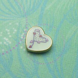 Fancy Pink Heart - Charm for Memory Lockets