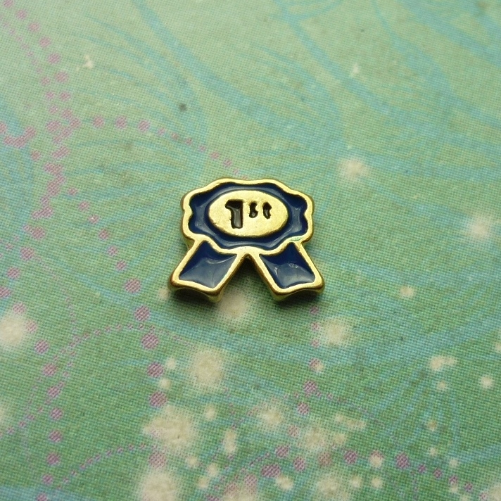 First Place Ribbon - Floating Charm - Charm for Memory Lockets