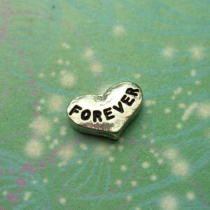 Forever Heart Silver - Charm for Memory Lockets