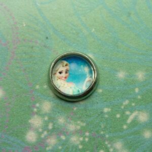 Frozen Inspired Glass Charms - Queen With Magic - Charm for Memory Lockets