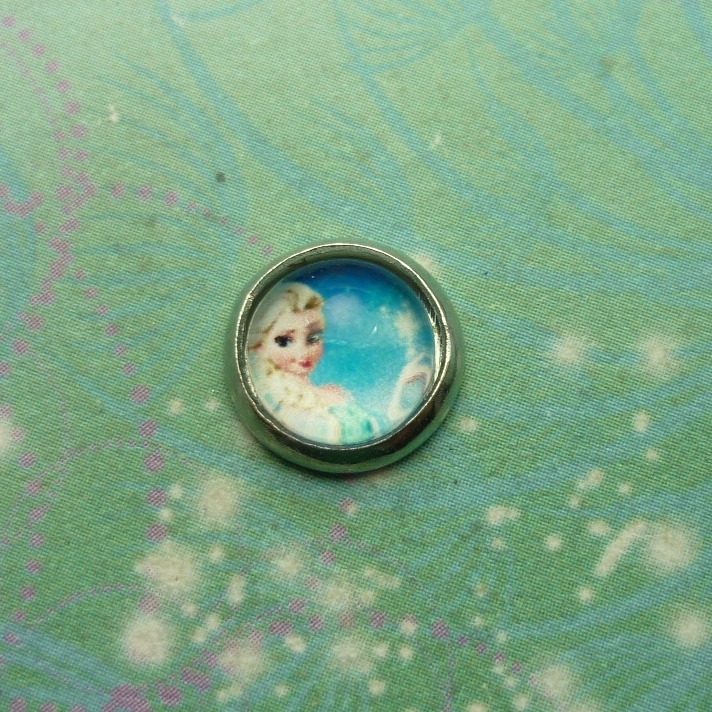 Frozen Inspired Glass Charms - Queen With Magic - Charm for Memory Lockets