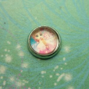 Frozen Inspired Glass Charms - Queen in Pink - Charm for Memory Lockets