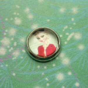 Frozen Inspired Glass Charms - Queen in Red - Charm for Memory Lockets