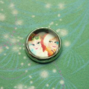 Frozen Inspired Glass Charms - Sisters at Christmas - Charm for Memory Lockets