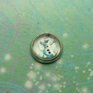 Frozen Inspired Glass Charms - Snowman - Charm for Memory Lockets
