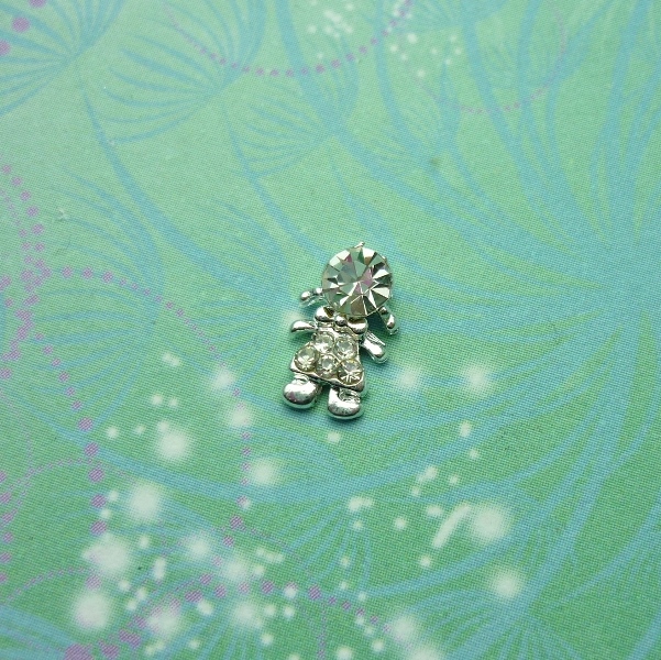 Girl Charm Silver - Charm for Memory Lockets