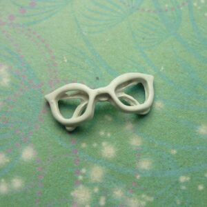 Glasses White - Charm for Lockets - Charm for Memory Lockets