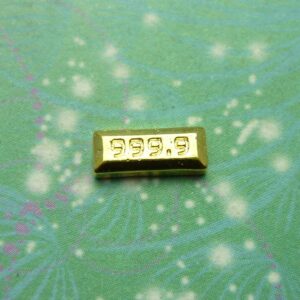 Gold Bar - Charm for Lockets - Charm for Memory Lockets