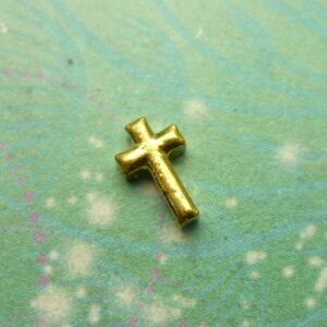 Gold Cross Charm For Lockets - Charm for Memory Lockets