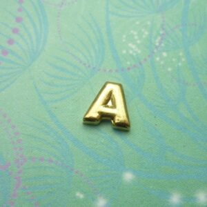 Gold Letter - A - Charm for Memory Lockets