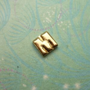 Gold Letter - M - Charm for Memory Lockets