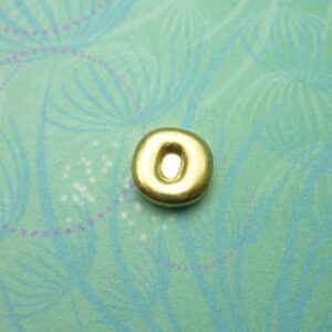 Gold Letter - O - Charm for Memory Lockets