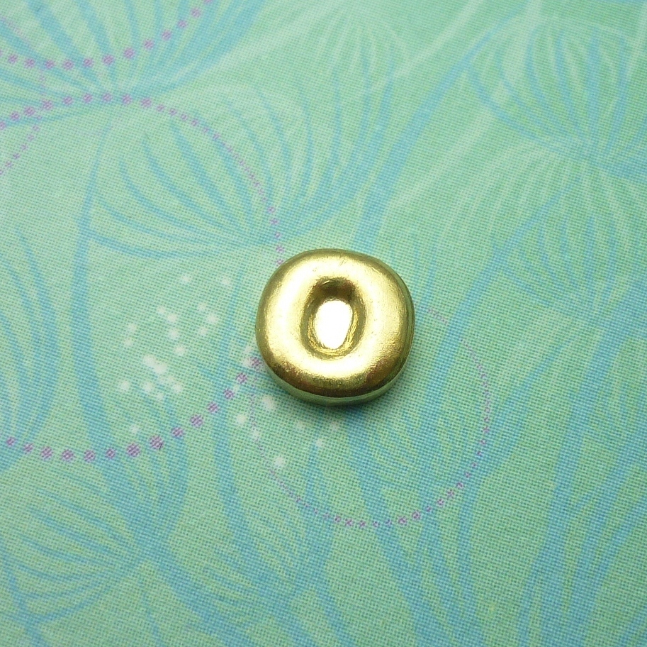 Gold Letter - O - Charm for Memory Lockets