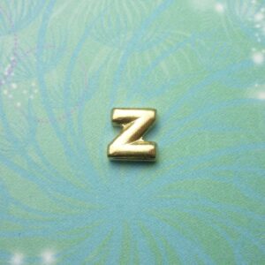 Gold Letter - Z - Charm for Memory Lockets