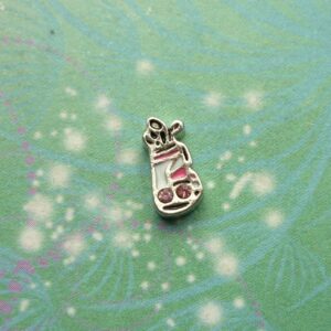 Golf Bag & Clubs - Charm for Memory Lockets