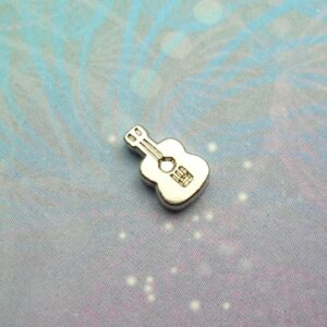 Guitar - Silver - Charm for Memory Lockets