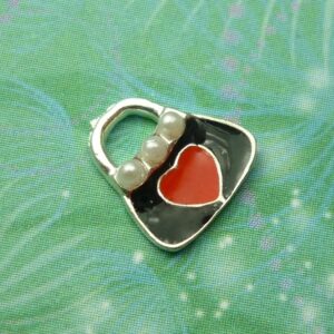 Handbag Red Pearls - Charm for Memory Lockets