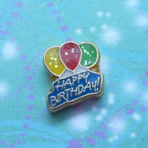 Happy Birthday - Charm for Memory Lockets
