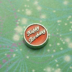 Happy Birthday Red - Charm for Memory Lockets