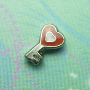 Heart Key - Charm for Memory Lockets