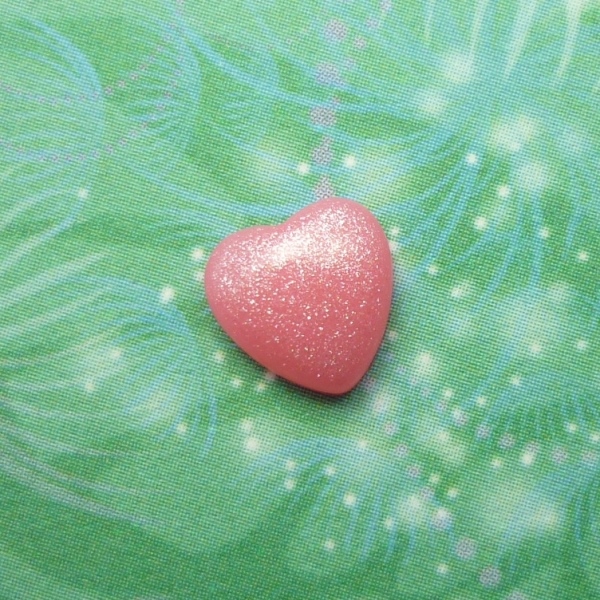 Heart - Shimmering Pink - Charm for Memory Lockets