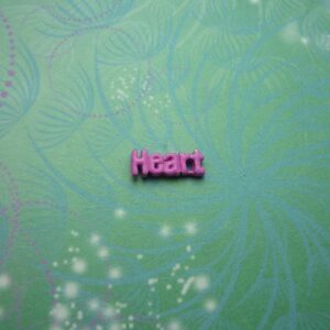 Heart - Word - Charm for Memory Lockets