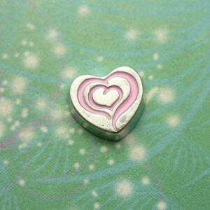 Heart within Heart Charm Style 9 - Charm for Memory Lockets