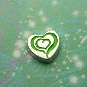 Heart within Heart Charm Style 4 - Charm for Memory Lockets