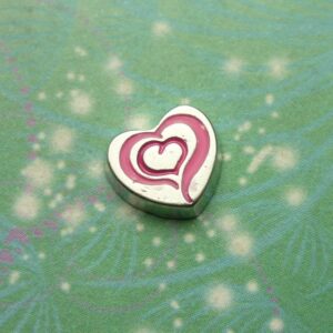 Heart within Heart Charm Style 11 - Charm for Memory Lockets
