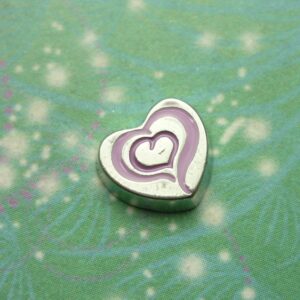 Heart within Heart Charm Style 5 - Charm for Memory Lockets