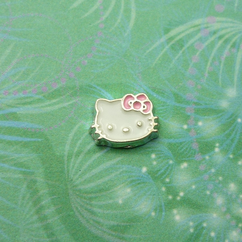 Hello Kitty Charm for Glass Locket Necklaces - Charm for Memory Lockets