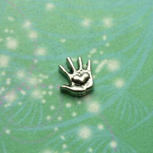 Hold Your Heart in the Palm of My Hand Charm for Locket Necklaces - Charm for Memory Lockets