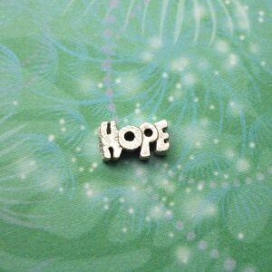 Hope - Silver Word Charm - Charm for Memory Lockets