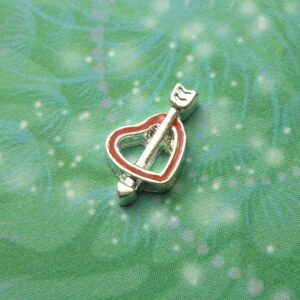 Heart and Arrow Charm - Charm for Memory Lockets