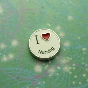I Love Nursing - Charm for Memory Lockets