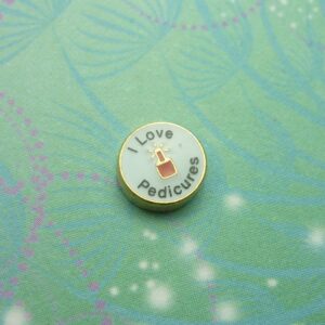 I Love Pedicures - Charm for Memory Lockets