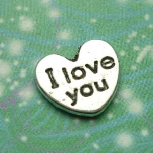 I Love You Heart - Charm for Memory Lockets