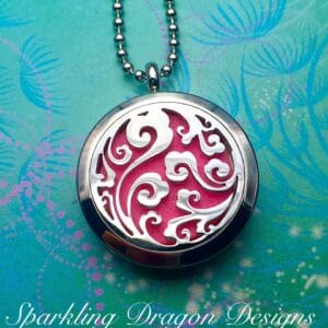 Aromatherapy Locket - Swirls