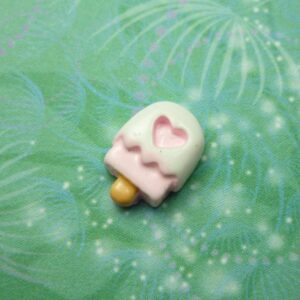 Ice Cream - Love heart - Charm for Memory Lockets